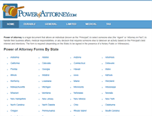 Tablet Screenshot of powerofattorney.com